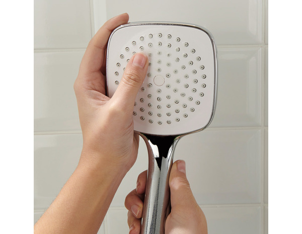 Douchette chromé/blanc "Teesta" - 1 jet - GoodHome - Brico Dépôt