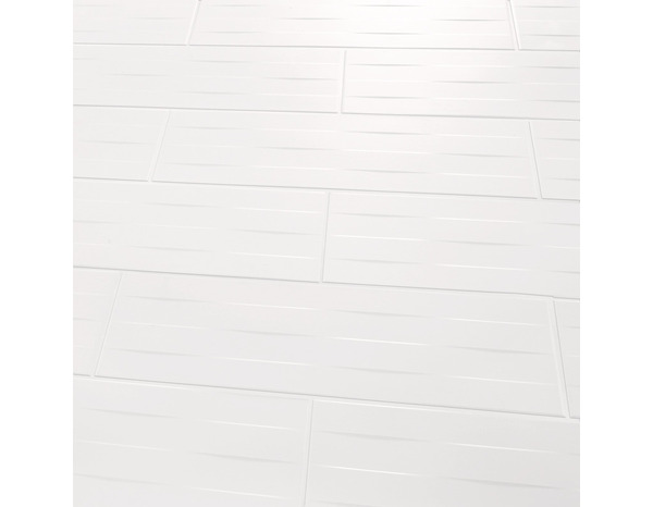 Décor mural "Brindisie" blanc - l. 20 x L. 60 cm - GoodHome - Brico Dépôt