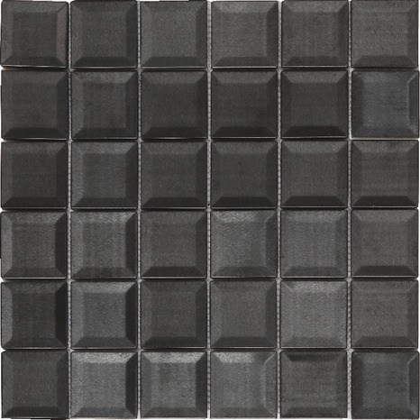 Mosaïque "Manza" noir - l. 30 x L. 30 cm - GoodHome - Brico Dépôt