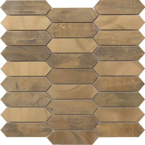 Mosaïque "Enaide" mix cuivre - l. 28 x L. 33 cm - GoodHome - Brico Dépôt