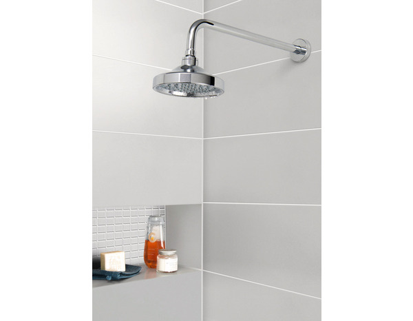 Carrelage mural "Plain" gris clair - l. 20 x L.60 cm - GoodHome - Brico Dépôt