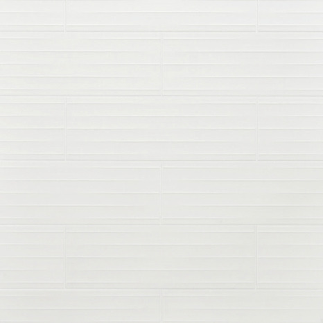 Décor mural "New wave" blanc - l. 20 x L. 60 cm - GoodHome - Brico Dépôt