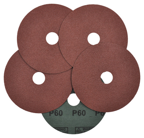24 Disques Abrasifs Fibre 125mm - Grain 24 Pour Ponçage Bois/Métal
