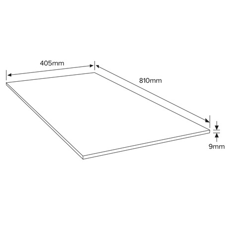 Panneau prédécoupé OSB3 L. 810 l. 405 mm - Ép. 9 mm - Brico Dépôt