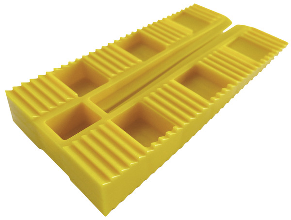 Lot de 20 cales coins en PVC surface striée - Brico Dépôt