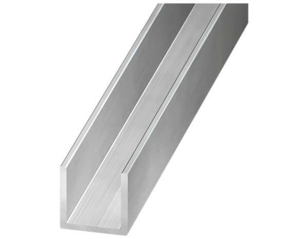 U aluminium brut 15 x 19 mm 2 m Ép. 1,5 mm Argent - Brico Dépôt