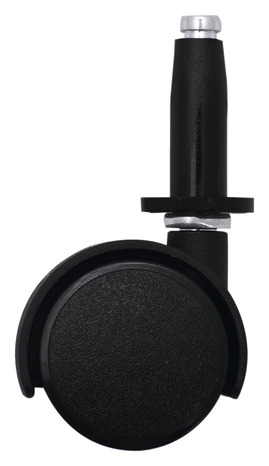 Roulette jumelée pivotante nylon noir - Ø 3,5 cm - 30 kg - Brico Dépôt