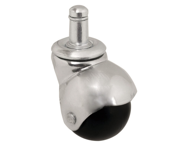 Roulette à bille pivotante PP noir - H. 5,7 x Ø 4 cm - 30 kg - Brico Dépôt