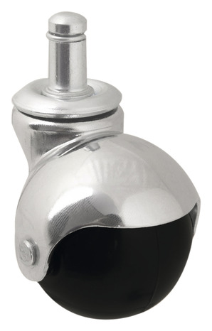 Roulette à bille pivotante PP noir - Ø 5 cm - 30 kg - Brico Dépôt
