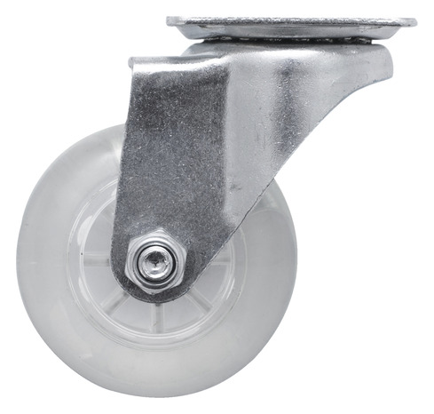 Roulette pivotante PU transparent - Ø 5 cm - 20 kg - Brico Dépôt