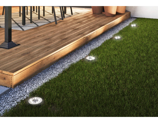 Balise solaire à piquer LED intégrée noir - Brico Dépôt