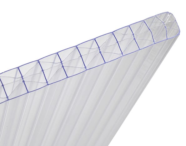 Plaque polycarbonate transparente 3,5 x 0,98 m. Ép. 16 mm. - Brico Dépôt