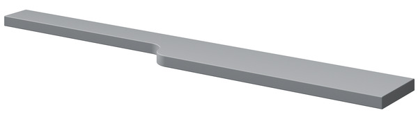 Étagère de salle de bains gris Himalia - L.105 x P. 15 cm - GoodHome - Brico Dépôt