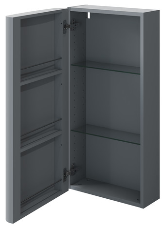 Colonne de rangement Gris "Himalia" - L.40 x H.80 x P.20 cm - GoodHome - Brico Dépôt