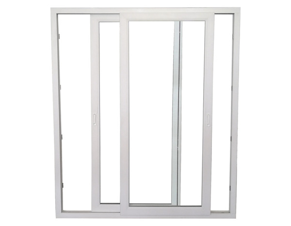 Baie vitrée PVC blanc 2 vantaux  H.200 x l.240 cm - GoodHome - Brico Dépôt