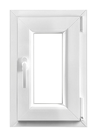 Fenêtre PVC blanc oscillo-battante 1 vantail droit h.60 x l.40 cm - GoodHome - Brico Dépôt