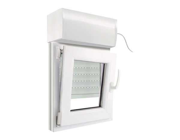 Fenêtre PVC blanc oscillo-battante 1 vantail gauche + volet roulant h.60 x l.60 cm - GoodHome - Brico Dépôt