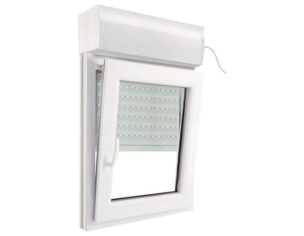 Fenêtre PVC blanc oscillo-battante 1 vantail droit + volet roulant h.75 x l.60 cm - GoodHome - Brico Dépôt
