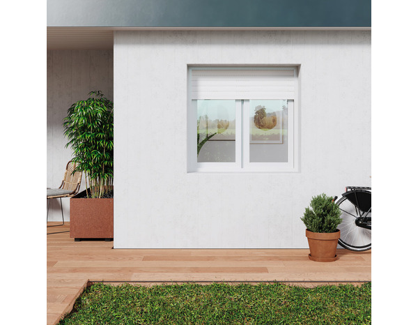 Fenêtre PVC blanc oscillo-battante 2 vantaux + volet roulant h.175 x l.100 cm - GoodHome - Brico Dépôt