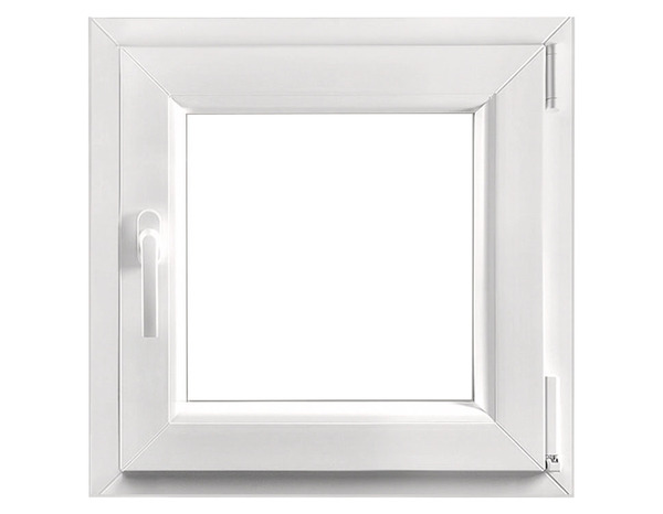 Fenêtre PVC blanc oscillo-battante 1 vantail droit h.60 x l.60 cm - GoodHome - Brico Dépôt