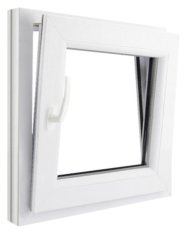 Fenêtre PVC blanc oscillo-battante 1 vantail droit h.60 x l.60 cm - GoodHome - Brico Dépôt