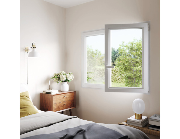 Fenêtre PVC blanc oscillo-battante 2 vantaux h.165 x l.100 cm - GoodHome - Brico Dépôt