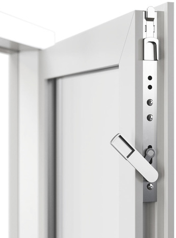 Fenêtre PVC blanc oscillo-battante 2 vantaux + volet roulant h.125 x l.120 cm - GoodHome - Brico Dépôt