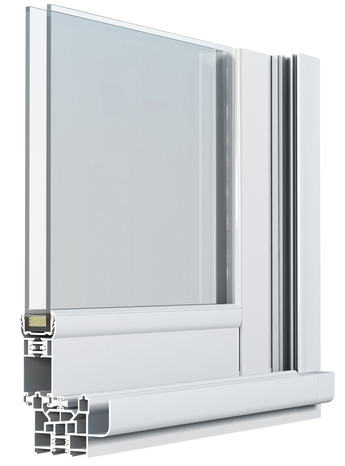 Fenêtre aluminium blanc coulissante 2 vantaux h.75 x l.100 cm - GoodHome - Brico Dépôt