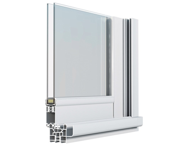 Fenêtre aluminium blanc coulissante 2 vantaux h.125 x l.120 cm - GoodHome - Brico Dépôt