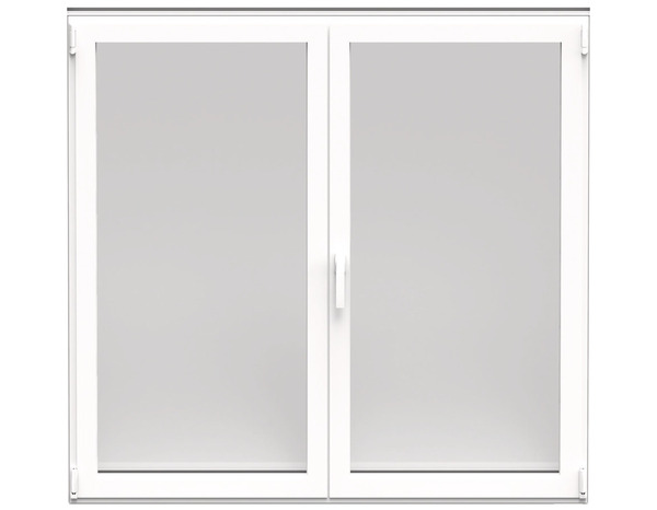 Fenêtre aluminium blanc oscillo-battante 2 vantaux h.125 x l.140 cm - GoodHome - Brico Dépôt