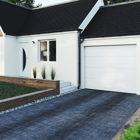 Fenêtre aluminium blanc oscillo-battante 2 vantaux h.135 x l.120 cm - GoodHome - Brico Dépôt