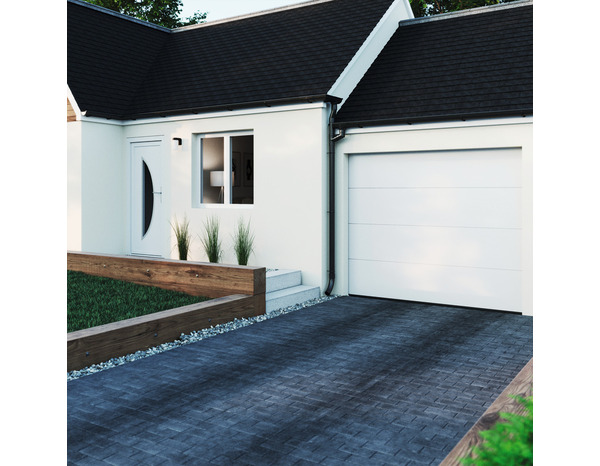 Fenêtre aluminium blanc oscillo-battante 1 vantail gauche + volet roulant h.75 x l.40 cm - GoodHome - Brico Dépôt