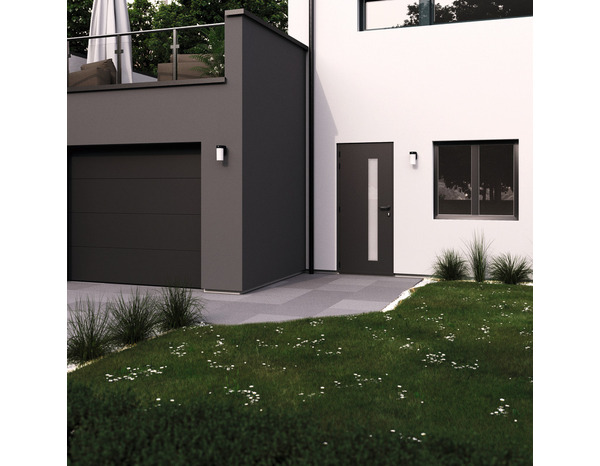 Fenêtre aluminium gris oscillo-battante 1 vantail droit h.75 x l.60 cm - GoodHome - Brico Dépôt