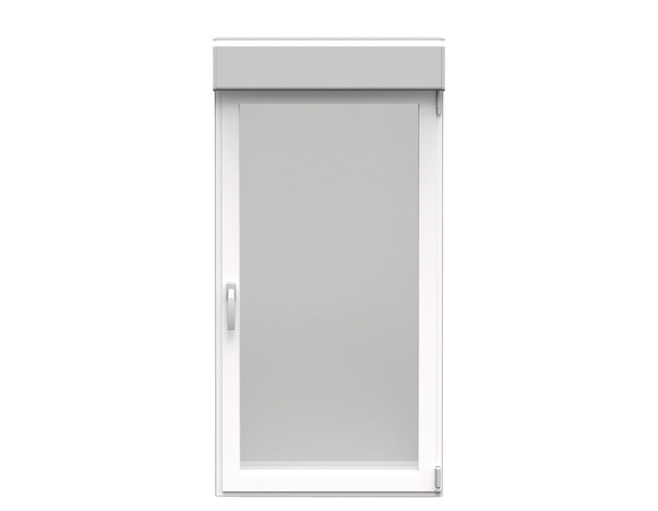 Fenêtre aluminium blanc oscillo-battante 1 vantail gauche + volet roulant h.75 x l.60 cm - GoodHome - Brico Dépôt