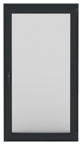 Fenêtre aluminium gris oscillo-battante 1 vantail gauche h.95 x l.60 cm - GoodHome - Brico Dépôt
