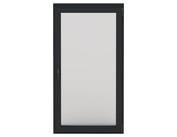 Fenêtre aluminium gris oscillo-battante 1 vantail droit h.95 x l.60 cm - GoodHome - Brico Dépôt