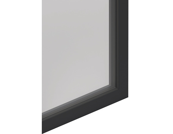 Fenêtre aluminium gris oscillo-battante 1 vantail droit h.95 x l.60 cm - GoodHome - Brico Dépôt