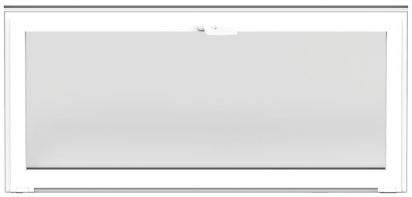 Châssis abattant aluminium 1 vantail blanc h.60 x l.120 cm - GoodHome - Brico Dépôt