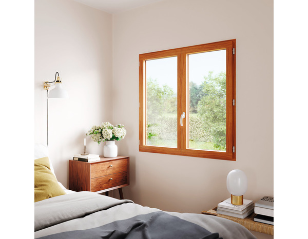 Fenêtre bois battante 2 vantaux H.105 x l.100 cm - GoodHome - Brico Dépôt