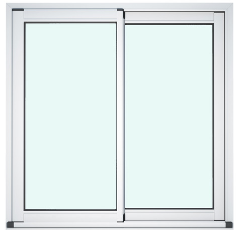 Baie vitrée aluminium blanc 2 vantaux H.215 x l.240 cm - GoodHome - Brico Dépôt