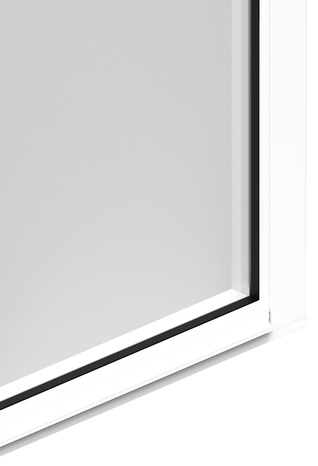Porte-fenêtre aluminium blanc 1 vantail droit H.215 x l.80 cm - GoodHome - Brico Dépôt