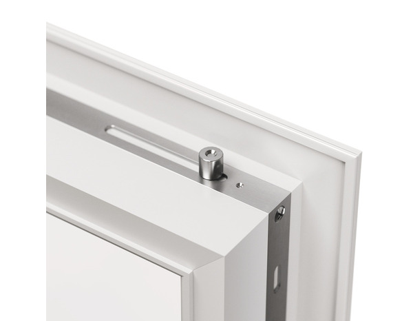 Porte-fenêtre aluminium blanc 1 vantail droit H.205 x l.80 cm - GoodHome - Brico Dépôt