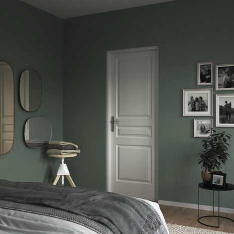 Bloc-porte 3 panneaux droite "Ordesa" blanc - L. 83 cm - Brico Dépôt