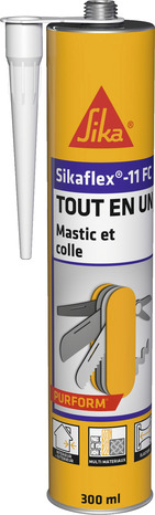 Mastic colle "Sikaflex" 11 FC+ blanc  - cartouche 300 ml - Sika - Brico Dépôt
