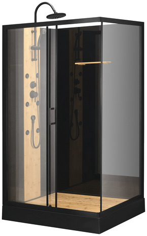 Cabine de douche "Black Bamboo" L. 120 x l. 80 x H 225 cm - Brico Dépôt