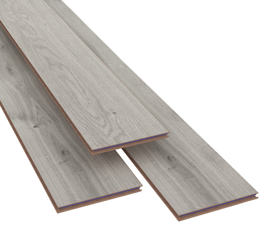 Sol stratifié à clipser aspect chêne vieilli gris "Gladstone" - L. 128,6 x l. 19,4 cm x Ép. 8 mm. - Cooke and Lewis - Brico Dépôt