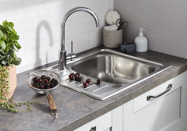 Évier inox "sagan" - 1 cuve - Cooke and Lewis - Brico Dépôt