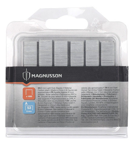 Boite de 1000 agrafes 8 mm - MAGNUSSON - Brico Dépôt
