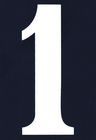 Numéro rue chiffre chiffre 1 adhésif 110 x 75 mm - Brico Dépôt