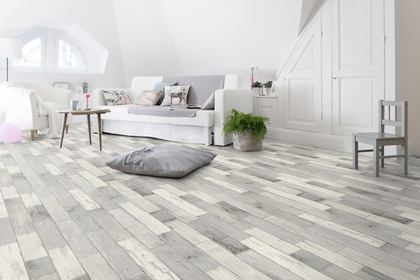 Rouleau de sol PVC "Fisher blanc" 2m - Gerflor - Brico Dépôt